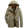 Chaqueta de Algodón Cálida para Hombre con Forro Polar, Espesor Medio, Estilo Nuevo, Cortavientos Casual para Exteriores, Transfronteriza, Otoño e Invierno