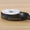Nuevo Cinta de Estampado en Caliente con Rosca de 2.5cm Cinta Inglesa Floral Letra Inglesa Cinta para Ramo de Pastel Cinta para Atar Regalos