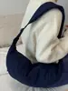 Bolsa de Mano tipo Bolso de Empanada Color Sólido Artística Japonesa Coreana Bolso Cruzado para el Trabajo Ligero Personalidad Sensación Relajada Bolso de Hombro de Gran Capacidad