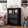 Estante Multifuncional de Chão Armário Simples para Armazenamento Doméstico Sala de Estar Prateleira de Armazenamento Multicamadas Estante de Livros Armário de Armazenamento Armário de Armazenamento