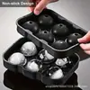 Molde para cubitos de hielo de grado alimenticio con tapa, charola de hielo de silicona, molde para hacer hielo, máquina de hielo cuadrada, molde para bolas de hielo para cócteles