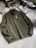 ¡Polar con Bloqueo de Temperatura de Doble Cara! Comercio Exterior Hombres Otoño e Invierno Media Cremallera Casual Cálida Sudadera Chaqueta Moda Callejera