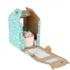 Caja Personalizada para Regalo de Navidad 2026 Empaque Portátil para Cupcakes con Apertura de Ventana Caja Snap-On para Repostería Temporada Navideña