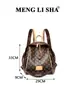 Mochila multifuncional de tres vías con estampado floral vintage, bolso de mano sencillo para mujer, bolso de hombro y cruzado de gran capacidad para el día a día