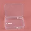 Caja de almacenamiento rectangular de plástico pp transparente con tapa caja de embalaje caja de embalaje de pegamento para dientes fabricantes venta directa al por mayor