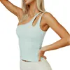 Chaleco de Yoga Cruzado Transfronterizo Europeo y Americano Hombros Descubiertos, Ropa Deportiva de Fitness Sexy y a la Moda para Mujer con Almohadillas Extraíbles en el Pecho