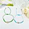 Cuerda de Mano Ojo de Diablo Caliente Transfronteriza Cruz de Palma Tortuga de Palma Pulsera Ajustable de Cristal Tejida a Mano