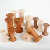 Accesorios de Manualidades de Tela DIY estilo zakka carrete de madera / rueda enrolladora de carrete de hilo almacenamiento de hilo de carrete de hilo de madera