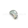 Arete de Titanio F136 con Estrella Iridiscente de Cinco Puntas, Stud para Hélice Auricular de Vidrio, 23 Joyas de Piercing de Aleación de Titanio con Stud para Labio de Superficie Brillante en Forma de Luna