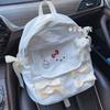 Mochila Escolar con Lazo Linda Suave Estilo Japonés para Niña Mochila Pequeña Femenina Hello Kitty Mochila Escolar con Lazo Estudio