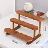 Estante de Almacenamiento de Escalera de Madera en Stock Soporte de Exhibición para Muñeca Natasha Estante Multicapa Soporte de Exhibición para Almacenamiento de Figuras de Caja Misteriosa