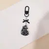 Colgante Corazón Gato Negro de Aleación Estilo Ins Cadena para Teléfono Móvil Colgante Personalizado Simple Colgante para Bolso Llavero Joyería