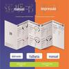 Impressão de folheto dobrável para atacado cartão de garantia de qualidade cartão de garantia manual tri-fold A4 pôster A5 flyer página colorida