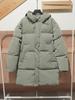 8281/234 - Chaqueta acolchada de algodón con capucha, versión suelta, negra y larga, para hombre, original, europea y americana, venta al por mayor
