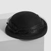 Sombrero de nuevo estilo Hua Qiao para mujer, boina de otoño e invierno, gorra de pintor para mujer, bombín pequeño de lana retro británico para banquete