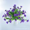 Tela con Serigrafía de Flores de Eucalipto Morado de Siete Ramas Flores Artificiales Decoración Exterior Flores Falsas Moradas
