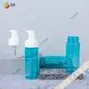 Suministro spot botella de mousse limpiador facial botella de plástico PET botella espumosa 100/120/150ml botella de espuma limpiadora