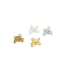 Pendientes de Gato de la Suerte Lindos y Versátiles para Niñas, Dulce Joyería de Orejas de Gato Mascota Pequeña Animal, Acero Inoxidable 304