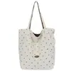Bolsa de mano de lunares coreana de doble cara, gran capacidad, modelo nuevo, bolso de hombro para el día a día, para ir al trabajo, versátil, estilo japonés para mujer, bolso de mano de verano 2026