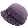 Sombrero de invierno para mujer de mediana edad y anciana, sombrero cálido para madre, grueso con forro polar, sombrero viejo, sombrero de cuenca para abuela, sombrero viejo de lana tejida