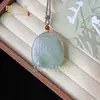 Colgante de Jade Tianshan de Xinjiang Flor Flotante Cierre de Plata S925 Jadeíta de Tianshan Sin Importar Marca Colgante de Calabaza Adorno Colgante de Jade Tianshan