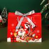 Bolsas de Regalo Navideñas de Comercio Exterior, Bolsas de Papel para Dulces, Regalos de Nochebuena, Bolsas para Empacar Manzanas, Bolsas de Tote Navideñas de Dibujos Animados