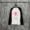 Versión Correcta Cro CH Algodón Puro de Alta Calidad Camiseta de Manga Larga Estampada para Hombre y Mujer Venta al por Mayor Artículos en Stock Venta al por Mayor Europea Americana Explosivo
