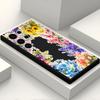 Suministro Exclusivo Transfronterizo de Funda para Teléfono Floral S23Ultra, Funda Suave de Borde Recto, Adecuada para Samsung A52, Funda Protectora de Cobertura Total con Recortes Precisos