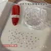 Zirconias Mini Cuadradas Brillantes Color Champaña con Base Plana para Decoración de Uñas, Anillos Pequeños Cuadrados de Rhinestone para Manualidades, Rhinestones para Decoración de Uñas