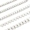 Estrelas Prateadas Quebradas que Preservam a Cor Coração de Borboleta Contas Separadas Contas Soltas Pulseira de Miçangas Feita à Mão DIY Colar Acessórios de Joias