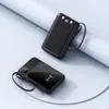 En stock cargador portátil de gran capacidad para exteriores con pantalla digital de enfriamiento de alta eficiencia y cable incorporado, cargador magnético inalámbrico portátil