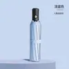 Guarda-chuva de Presente com Impressão de Padrão de Logotipo Personalizado, Guarda-chuva Publicitário para Negócios, Guarda-chuva para Chuva ou Sol com Revestimento Preto para Proteção Solar e Proteção UV