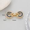 Botón de collar de perlas chapado en oro, botón de todo fósforo, cadena de suéter, hebilla de conexión, hebilla de flor de circón, accesorios hechos a mano para bricolaje, venta al por mayor