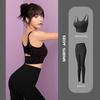 Roupas de Yoga para Mulheres, Sutiã Modelador com Lindo Design nas Costas, Linha de Quadril Tridimensional, Calças de Yoga de Cintura Alta, Conjunto Esportivo para Mulheres