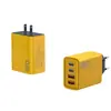 Cabezal de Carga Múltiple Estándar de EE. UU. y Europa con Doble USB + Doble PD de Carga Rápida, Adecuado para Cargadores de Teléfono Apple, Huawei y Android