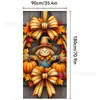 Serie de cortinas de puerta y telas colgantes temáticas de temporada de Temu transfronterizas, con impresiones de alta definición de colibríes, abejas y decoraciones de Acción de Gracias