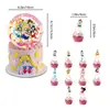 Decorações de festa de aniversário com tema Sailor Moon em estoque, incluindo faixas, bandeiras, toppers de bolo e conjuntos de balões