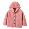 Abrigo de lana de cordero para niños, para padres e hijos, para adultos, mediano y grande, otoño e invierno, con forro polar grueso, recién llegado, se puede enviar en nombre