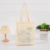 Fornecedor de Fábrica Sacolas de Lona para Graffiti DIY de Jardim de Infância, Sacolas Tote Infantis, Sacolas Criativas de Armazenamento para Estudantes, Grande Capacidade, Portátil