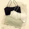 Sostén sin tirantes sin costuras para mujer sin varilla, copa fija push-up para busto pequeño, sin necesidad de usar sostén, anti-exposición, estilo delgado, hermoso sostén para la espalda