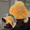 Sombrero de Protección Solar para Mujer, Sombrero Solar Anti-UV, Sombrero de Pescador de Vinilo Plegable para Cubrir la Cara, Sombrero Solar de Ala Ancha para la Playa