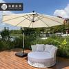 Reclinável de Lazer ao Ar Livre Cama de Rattan para Varanda de Jardim ao Ar Livre Cama de Praia para Piscina ao Ar Livre Sofá-Cama de Hotel para Interior