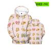 Raccoon 3D personalizado camisola com capuz masculino Primavera e Outono Nova Juventude com capuz de manga comprida personalização suporte