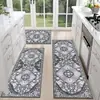 Alfombra de pasillo de estilo étnico bohemio transfronteriza, tapete de cocina resistente a la suciedad, alfombra de suelo larga absorbente de agua para lavadora, venta al por mayor