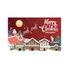 Fábrica de Comercio Exterior Transfronterizo de Amazon Tela Colgante de Fondo Navideño Pancarta de Puerta Cubierta de Puerta Decoración Pareados Decoración Festiva Personalización