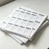 Etiquetas Adhesivas de Código de Barras de Papel Kraft Personalizables para Cajas Exteriores, Número de Caja, Número Secuencial y Pegatinas de Datos Variables