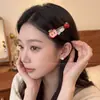 Pinzas creativas y frescas de frutas para el cabello para mujer, pasadores con vibra veraniega, pinzas laterales dulces para flequillo, pinzas de pico de pato divertidas y lindas