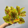 Plantas Verdes Artificiales, Hojas de Rábano Verdes, Hojas de Sandía, Paisajismo de Interiores, Decoración de Micro-Paisajismo Exterior, Inserciones de Paisajismo, Plantas Simuladas en Maceta