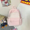 Mochila Artística Xadrez Doce Estilo Japonês, Versão Coreana para Alunos do Ensino Fundamental II e Médio, Mochila Leve Versátil para Meninas