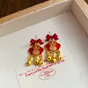 Nuevos Pendientes de Monedas de los Cinco Emperadores Estilo Chino Incrustados con Diamantes, Súper Brillantes, Estilo Nacional Retro, Pendientes de Moneda Atractores de Riqueza y Fortuna, Pinzas para Orejas de Gama Alta Nicho